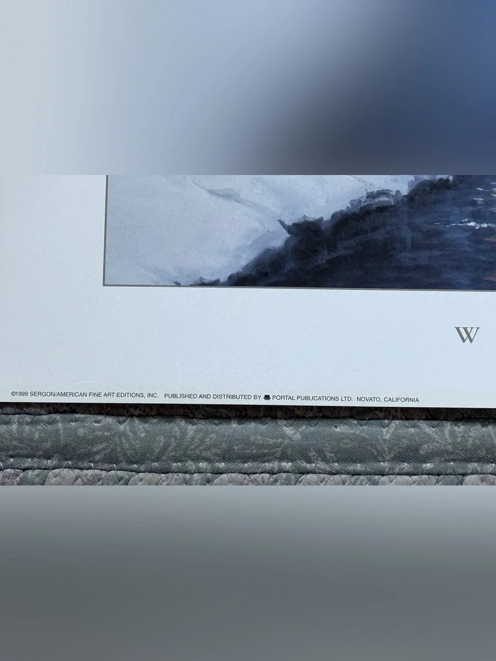 Sergon Winter Welcome Print 16.5x12.5 Snowy Cottage Portal Publications 1999